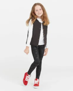 Spanx Girls Faux Leather Camo Leggings