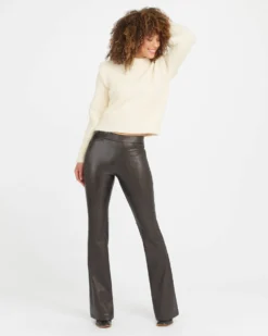 Spanx New Arrivals Leather-Like Flare Pant