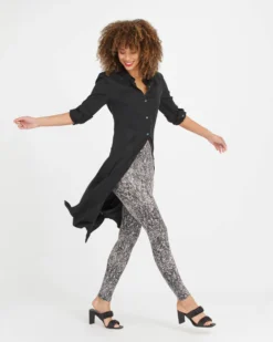 Spanx Faux Leather Snake Shine Leggings Shop All Clothing