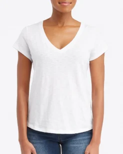 Spanx The Summer Shop Pima Cotton V-Neck Tee