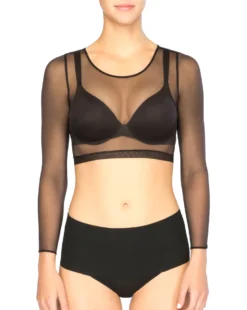 Shop All Clothing Spanx® Sheer Fashion Mesh Crop Top