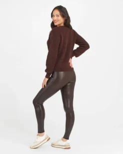 Spanx Faux Leather Croc Shine Leggings 16 Spanx Faux Leather Croc Shine Leggings
