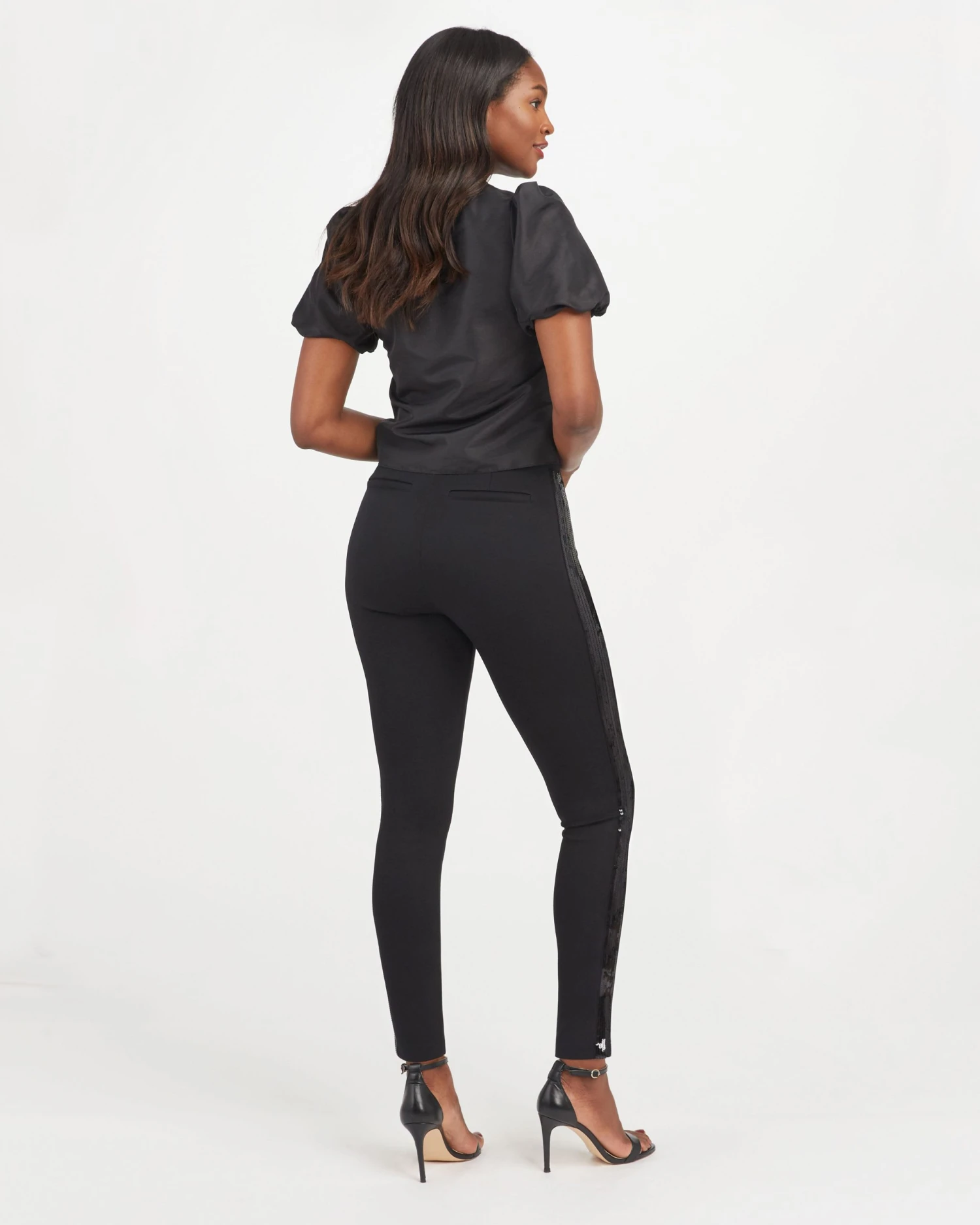Spanx Shop All Clothing The Perfect Black Pant, Ankle Sequin Tuxedo Skinny 6 Spanx Shop All Clothing The Perfect Black Pant, Ankle Sequin Tuxedo Skinny