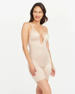 Spanx Best Sellers Suit Your Fancy Plunge Low-Back Mid-Thigh Bodysuit