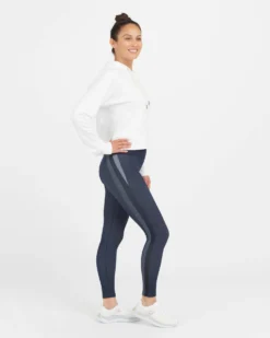 Spanx Look At Me Now Seamless Track Stripe Leggings