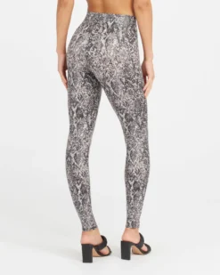 Spanx Faux Leather Snake Shine Leggings Shop All Clothing