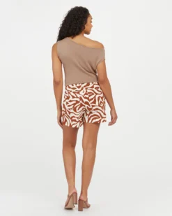 Spanx On-the-Go Printed Shorts, 6