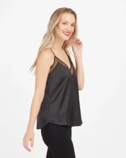Spanx Shop All Clothing Satin Mesh V-Neck Cami