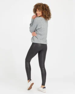 Spanx Faux Leather Matte Snake Leggings 11 Spanx Faux Leather Matte Snake Leggings