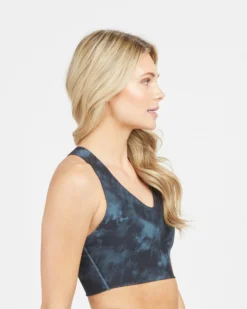 Spanx Printed Longline Medium Impact Sports Bra Shop All Activewear