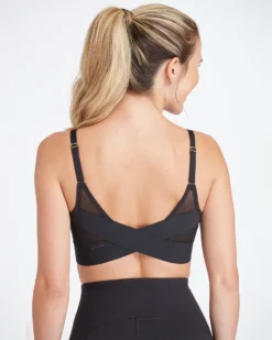 Spanx Mesh Panel Medium Impact Sports Bra The Summer Shop