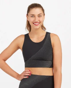 Spanx Every.Wear Reflective Crop Top Shop All Activewear