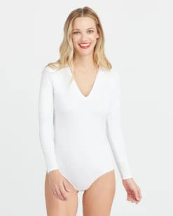 Spanx Suit Yourself Long Sleeve Thong Bodysuit