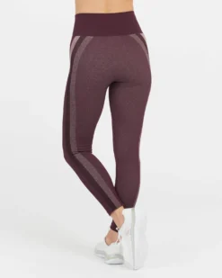 Spanx Look At Me Now Seamless Track Stripe Leggings