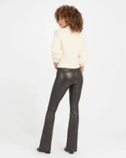 Spanx New Arrivals Leather-Like Flare Pant