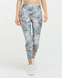 Spanx New Arrivals Booty Boost Active Splatter Floral ⅞ Leggings