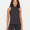 Spanx Go Lightly Ribbed Mock Neck Tank Shop All Activewear