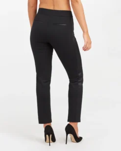 Spanx The Perfect Black Pant, Ankle Tuxedo Slim Straight