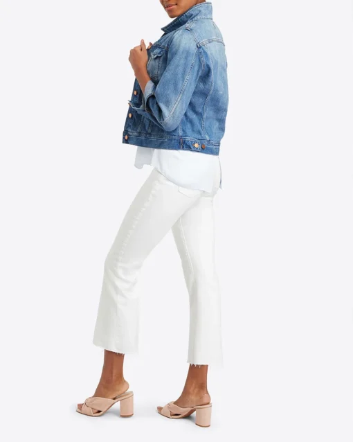 Spanx Shop All Sale White Cropped Flare Jeans
