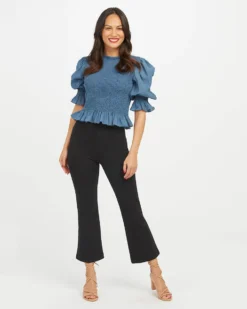 Spanx Shop All Clothing The Perfect Black Pant, Cropped Flare