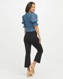 Spanx Shop All Clothing The Perfect Black Pant, Cropped Flare