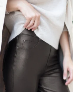 Spanx Best Sellers Leather-Like Ankle Skinny Pant